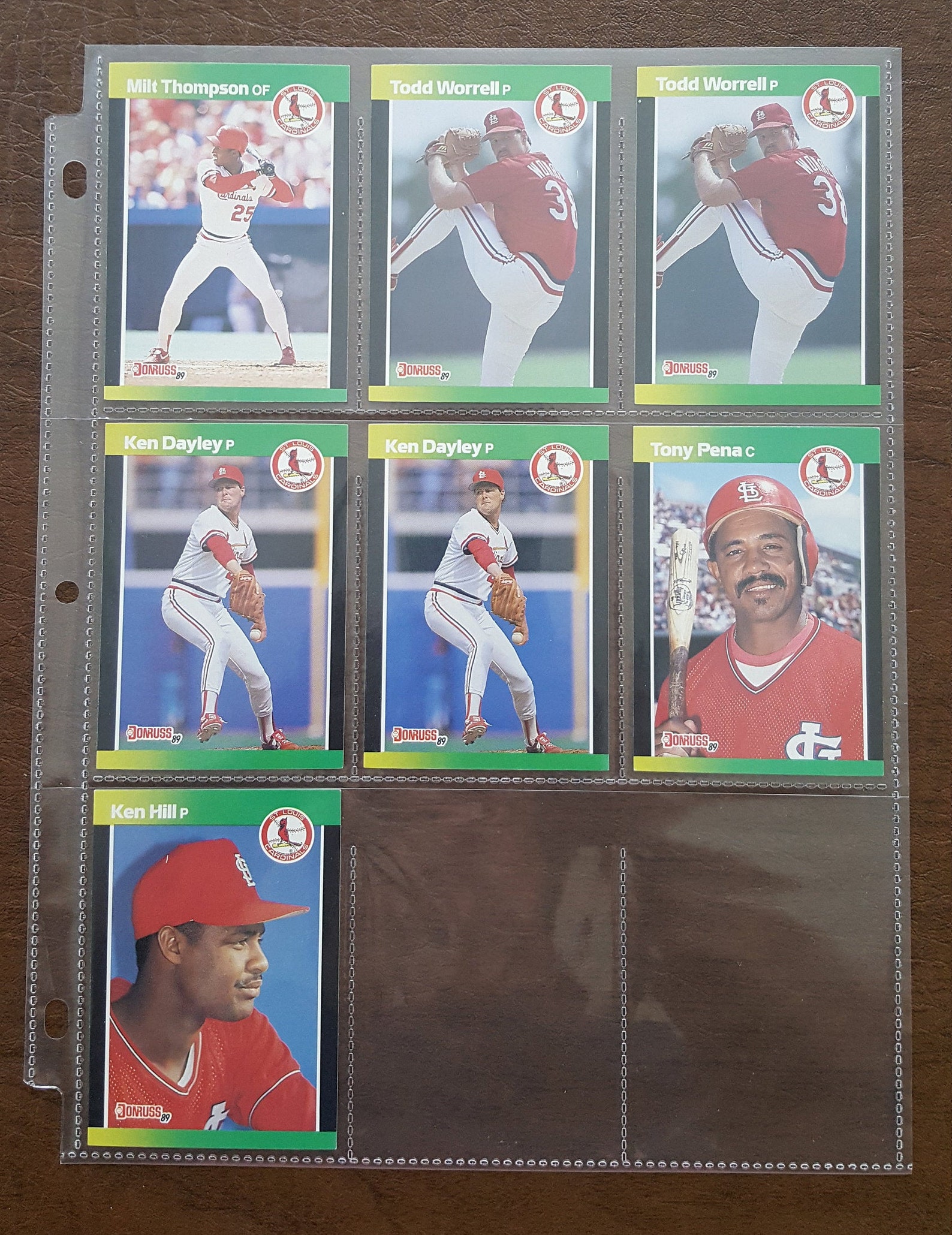 1989 Donruss Major League Baseball Cards Saint Louis Cardinals Set of