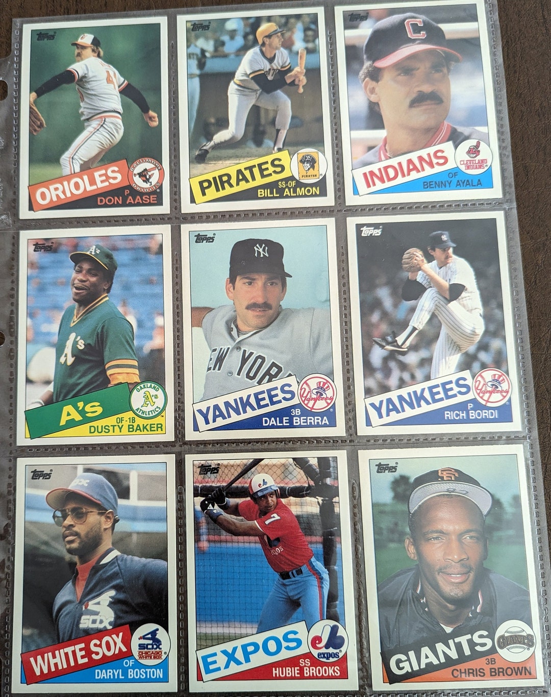 1985 Topps Major League Baseball Cards Assorted Players Set of 90 Etsy