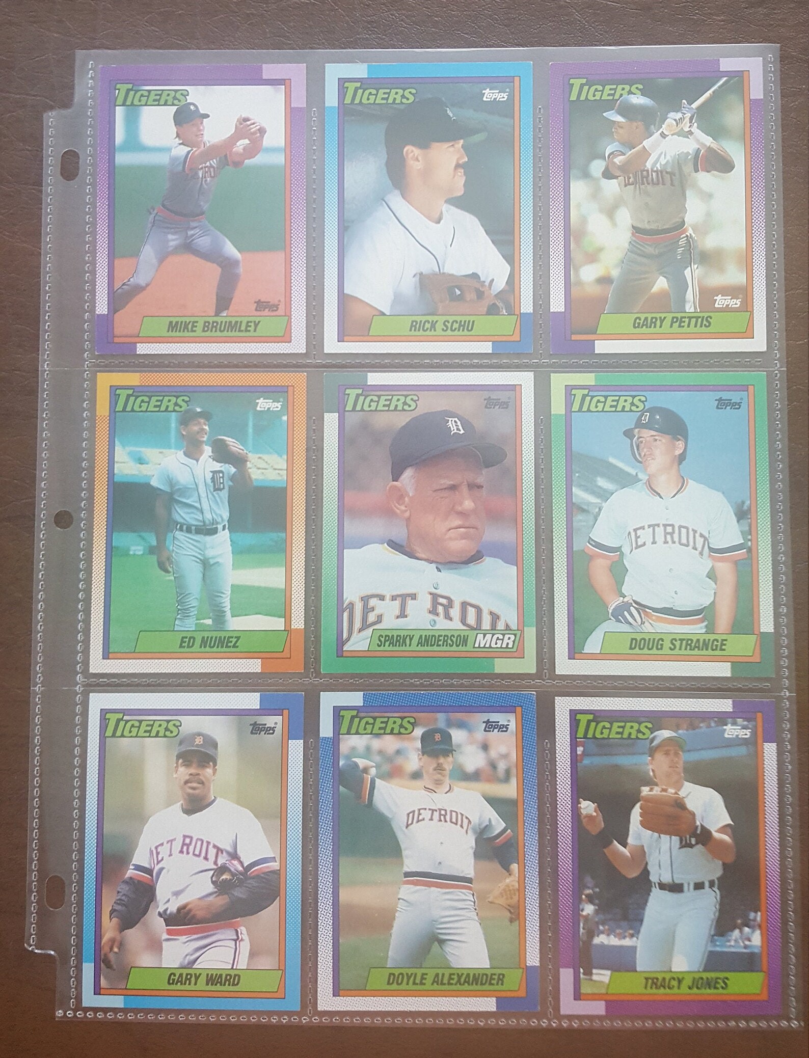 1990 Topps Major Leagues Baseball Cards Detroit Tigers Set of Etsy