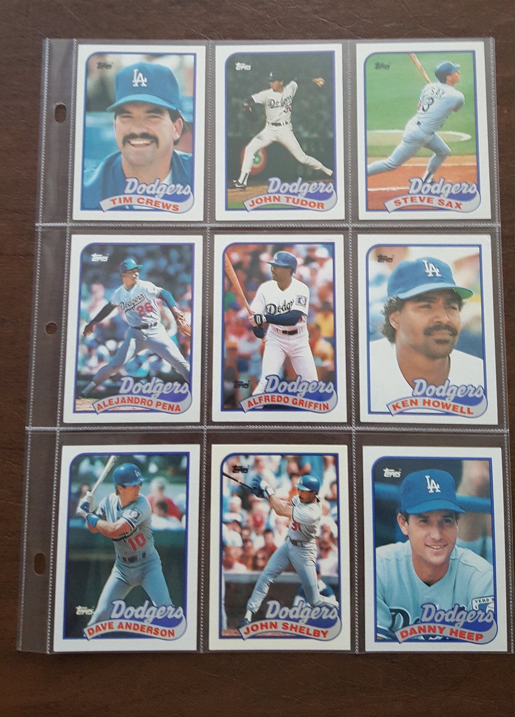 1989 Topps Major Leagues Baseball Cards Los Angeles Dodgers - Etsy UK