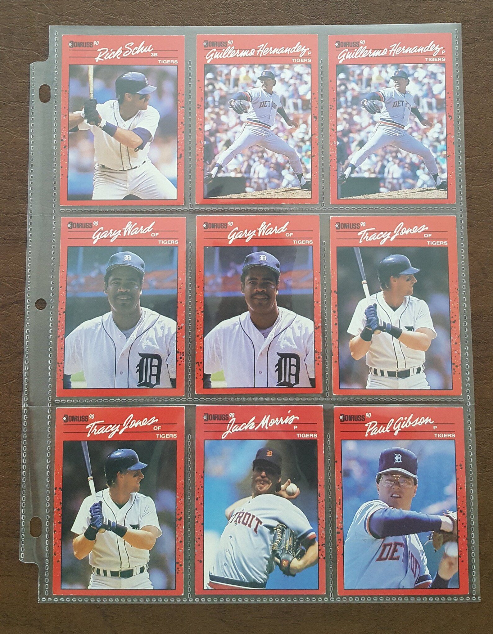 1990 Donruss Major League Baseball Cards Detroit Tigers Set of Etsy