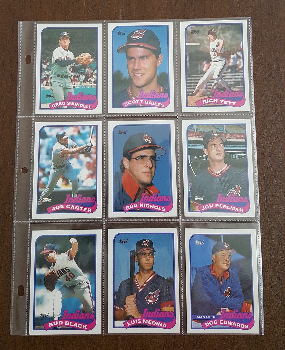 1989 Topps Major Leagues Baseball Cards Cleveland Indians Set Etsy