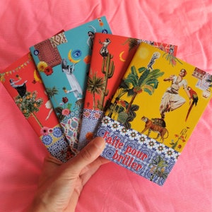 Dance and Woman Power notebook / French boho stationery