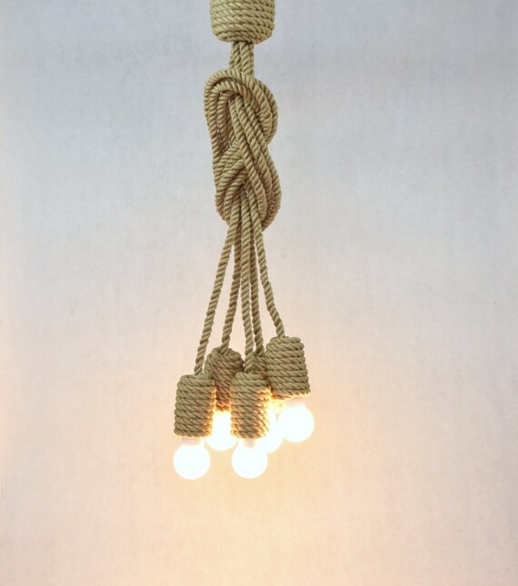 Rope Long Pendant Light Made Of Sailing 200cm Rope Long Pendant Light Made Of Sailing, Sailing Rope Chandelier
