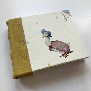 Jemima Puddle Duck - Handmade Journal - small - Beatrix Potter - Peter Rabbit stories - Christmas- anniversary - birthday gift - book lover
