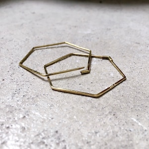 HEXA / PENTA Skinny Hoops // Earrings