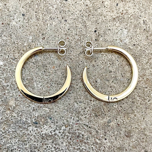 Shiva Moon Earrings / Mini Hoops / Creole