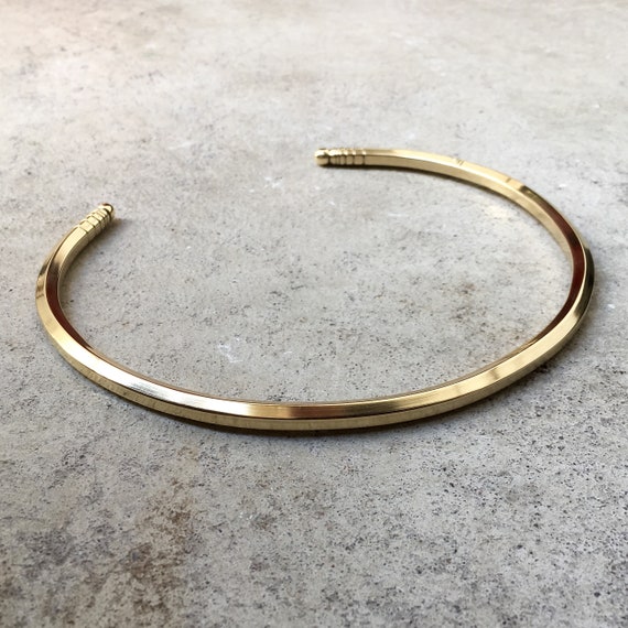 Thick CHOKER CUFF Neck Bangle Massive Thick Chokers Open