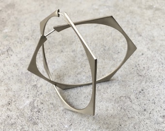 PENTA/HEXA/CIRCLE Hoop Earring / Creoles / Earrings / Hexagon / Geometric Jewelry / Polygon Collection