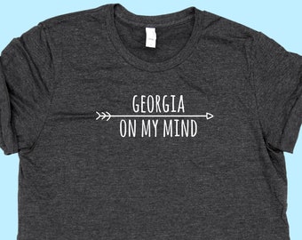 Georgia On My Mind Ray Charles Lyrics Handprinted On Vintage Etsy