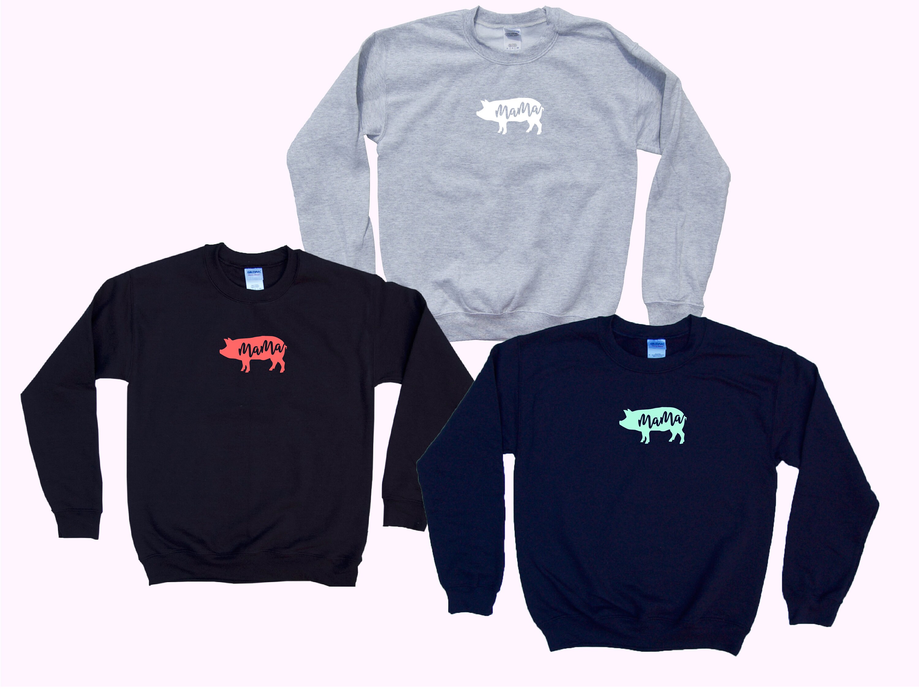 Pig Mama - Crewneck Sweatshirt - Etsy