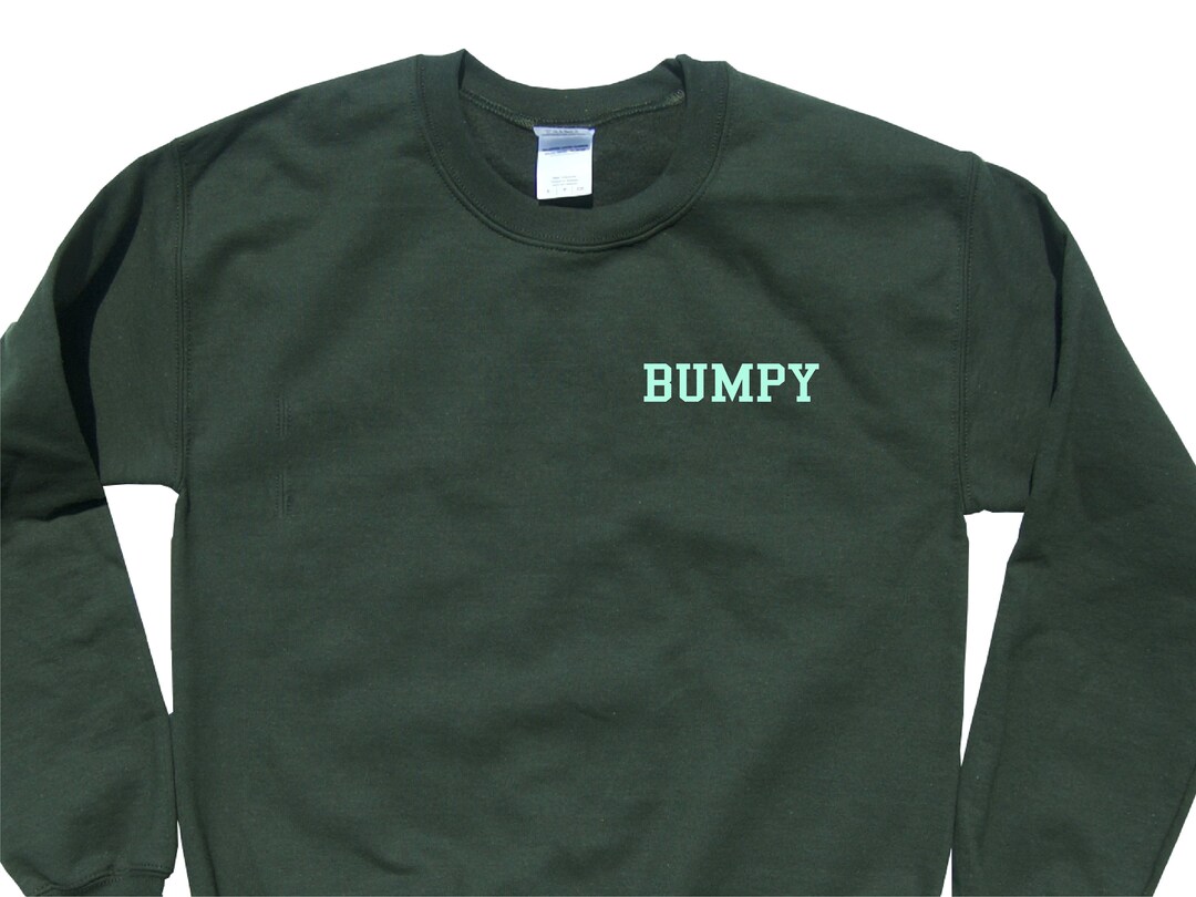 BUMPY --- Minimal Design Over the Heart/pocket Placement - Sweatshirt ...