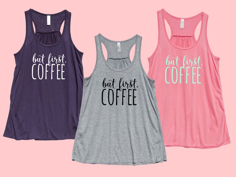 Ok but first coffee flowy tank and milk bodysuit SET