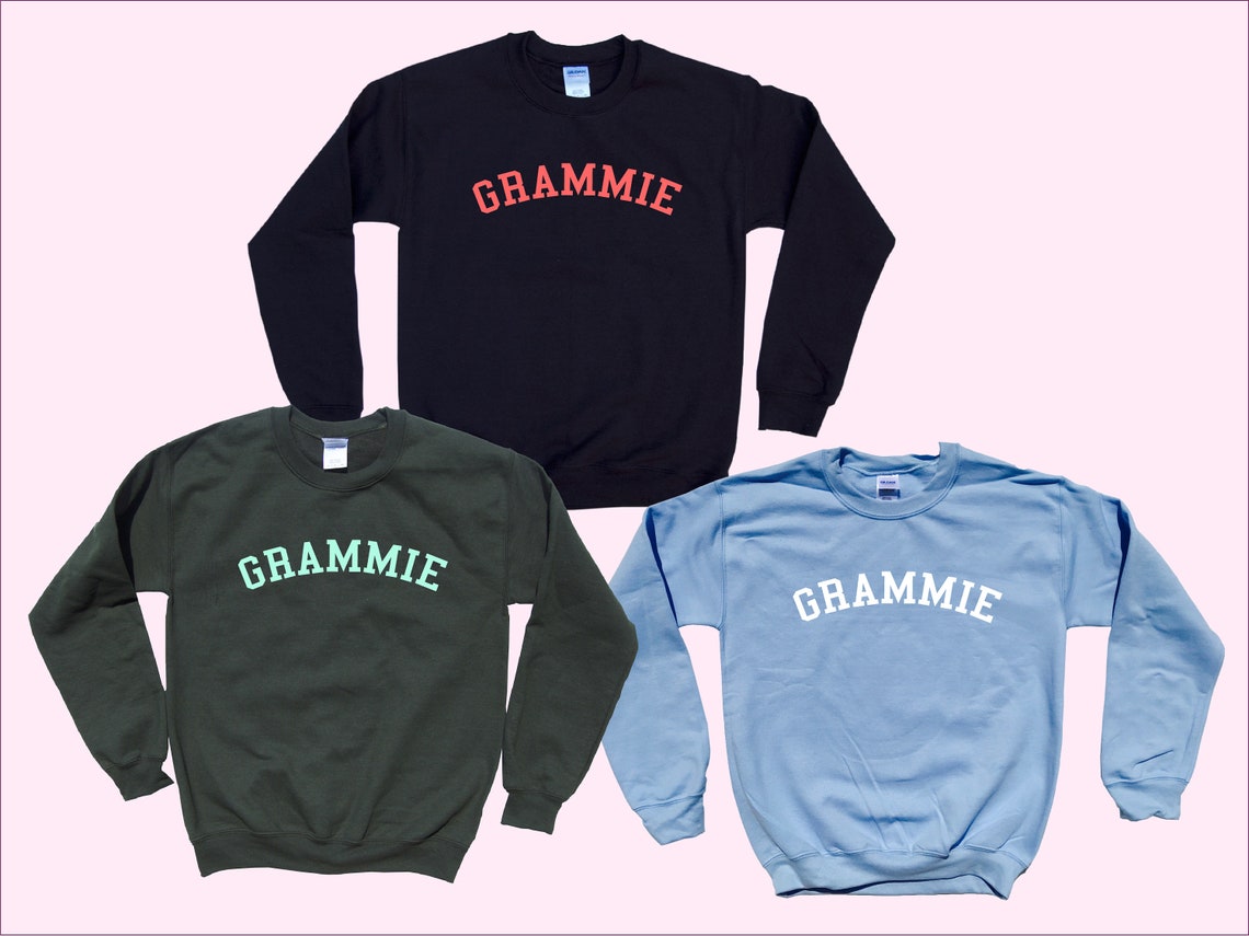 GRAMMIE crewneck unisex sweatshirt Simple Style Comfy | Etsy