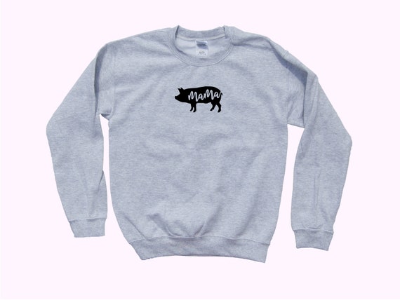 pig mama☺︎ Pig Mama - Crewneck Sweatshirt - Etsy