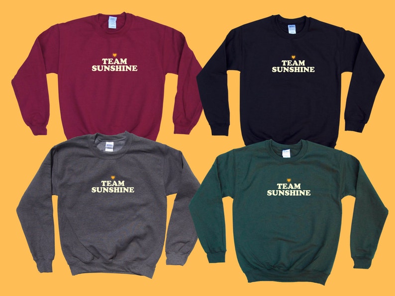 Team Sunshine Crewneck Sweatshirt | Etsy