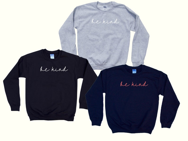 Be Kind Crewneck Kindness Sweater | Etsy