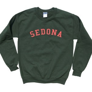 SEDONA crewneck - Adult & Kid Sweatshirt - Arizona USA - Home Pride Apparel - Travel - Simple Vintage Style - Fast Favorite - Great Gift!