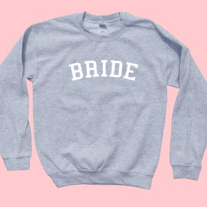 BRIDE crewneck unisex sweatshirt - Simple Vintage Style - Wedding Gift - Honeymoon Apparel