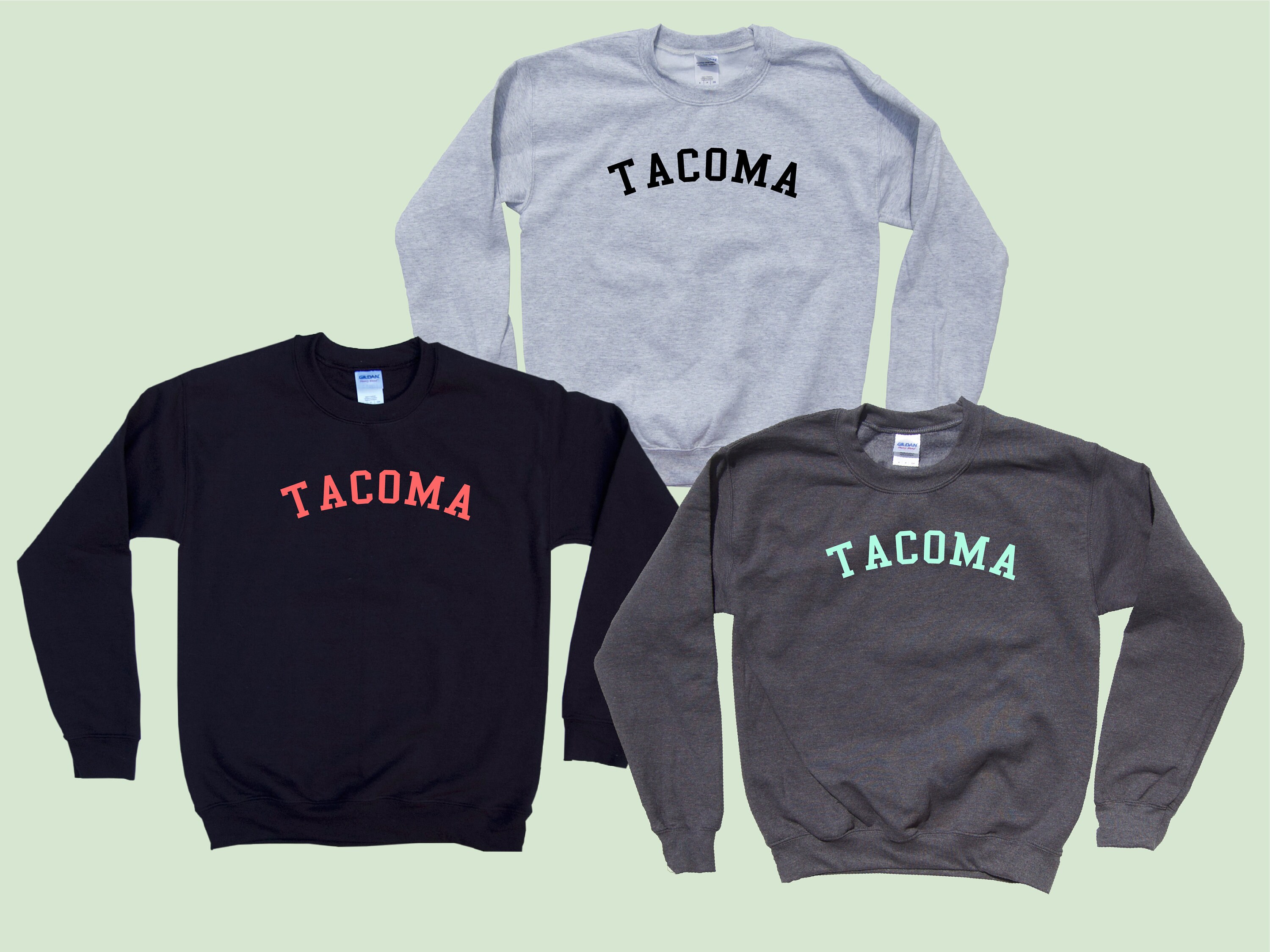 TACOMA Washington City Pride Crewneck Sweatshirt - Etsy