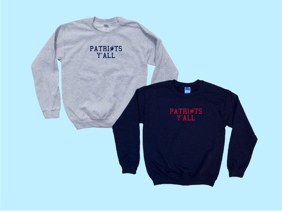 Patriots Adult Crewneck Sweatshirt College Letter Patriots Adult Crewneck Sweatshirt College Letter