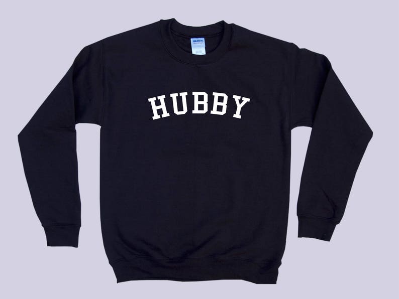 HUBBY crewneck unisex sweatshirt  Simple Vintage Style  image 1