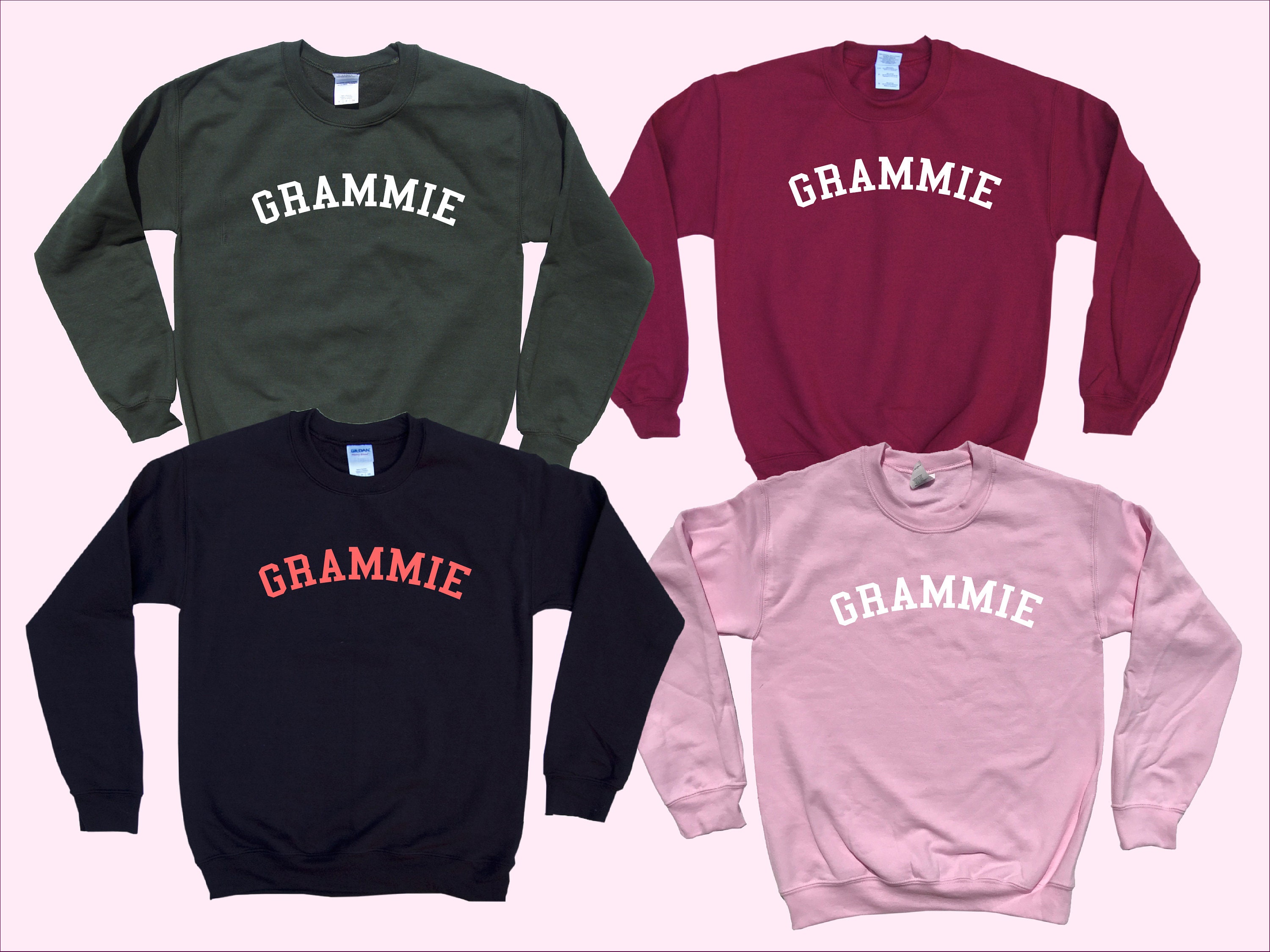 GRAMMIE crewneck unisex sweatshirt Simple Style Comfy | Etsy