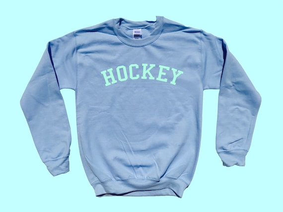HOCKEY  crewneck sweatshirt - adult and kid sizes - favorite sport - for player or fan - fun sport team apparel !