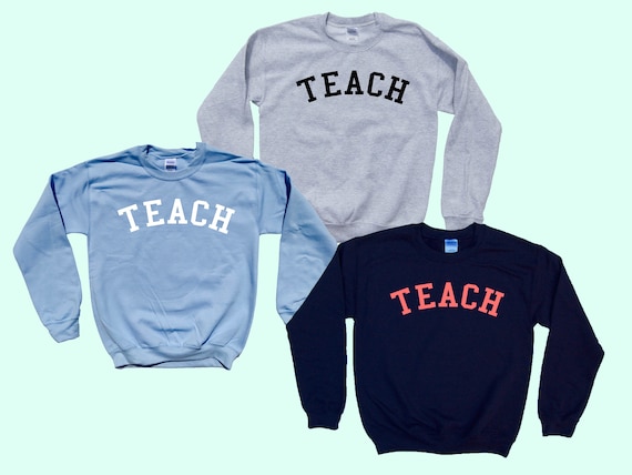 TEACH Crewneck Sweatshirt | Etsy