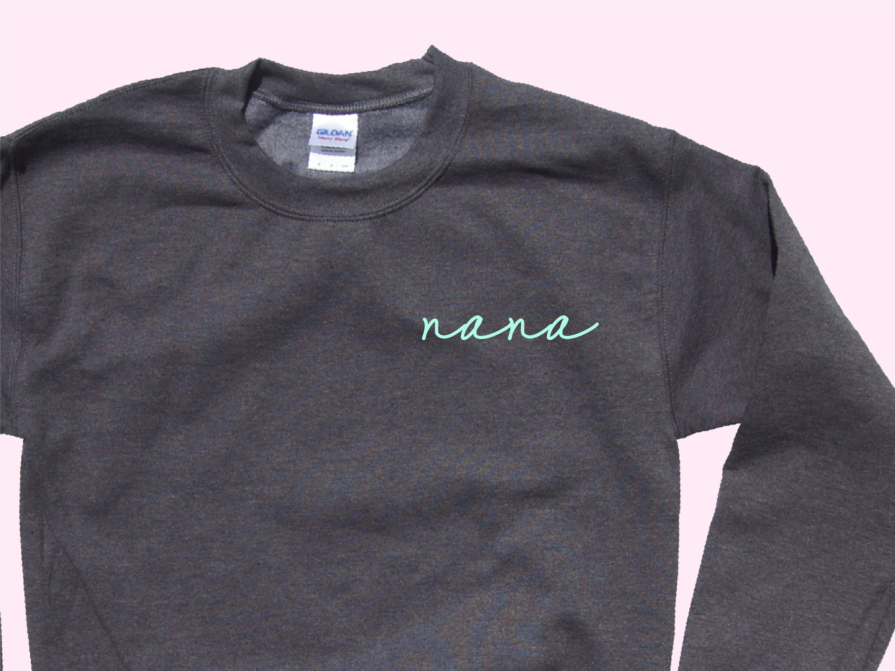 Nana Crewneck Unisex Sweatshirt on the Heart Pocket - Etsy