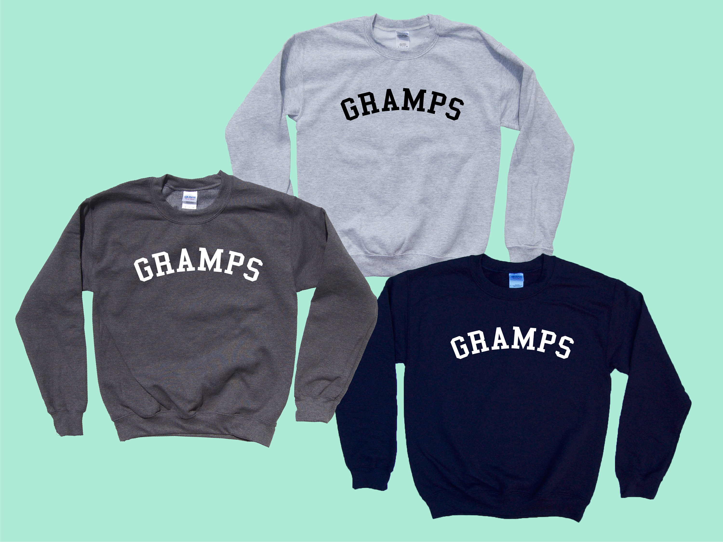 GRAMPS Crewneck Grandparent Sweatshirt Perfect Father's | Etsy