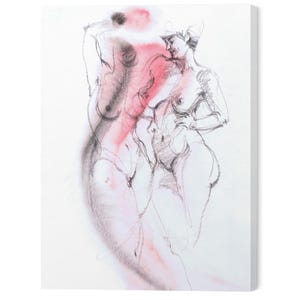 lesbian canvas art | lesbian art | lesbian abstract art | sapphic wall art | lesbian art print | lesbian artwork, sapphic art, lesbian love