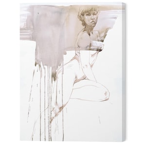 Abstract Female Figure Art Print: Modern Body Illustration