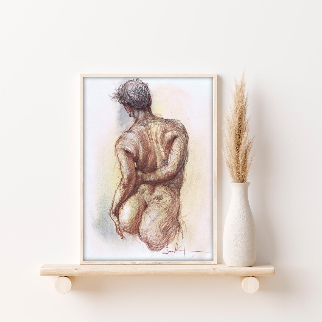 Big Ass Milf Nude Artwork, Female Figure Art. Figure Drawing Bedroom