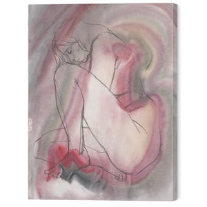 Classic Art Women Sketch - Elegant Woman Portrait Drawing