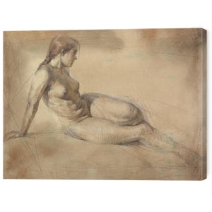 Woman Art Prints, Naked Woman Sketch, Intimate Wall Art, Drawings Sketches, Wall Art Prints, Charcoal Drawing, Black White Wall Art