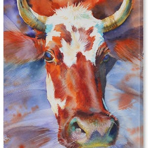 牛のアートプリント、牛のプリント、ハイランド牛のプリント、牛の印刷物、農場アート、牛の絵、キャンバスの牛のアート、牛のアートワーク、ハイランド牛のアート