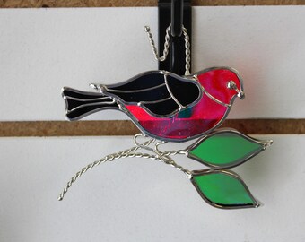 Stained Glass Tanager Suncatcher