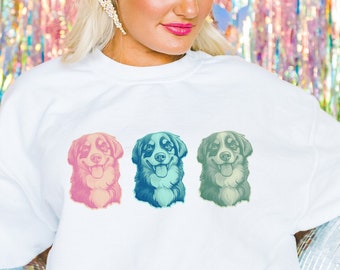 Berner Sennenhund Sweatshirt, Berner Sennenhund Shirt, Berner Sennenhund Geschenke, Hund Herbst Pullover, Hundemutter Shirt