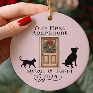 Our First Apartment Ornament, Custom Our First Home Ornament, Personalized First Apartment Ornament