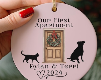 Our First Apartment Ornament, Custom Our First Home Ornament, Personalized First Apartment Ornament