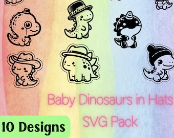 Niedliches Dinosaurier SVG Bundle