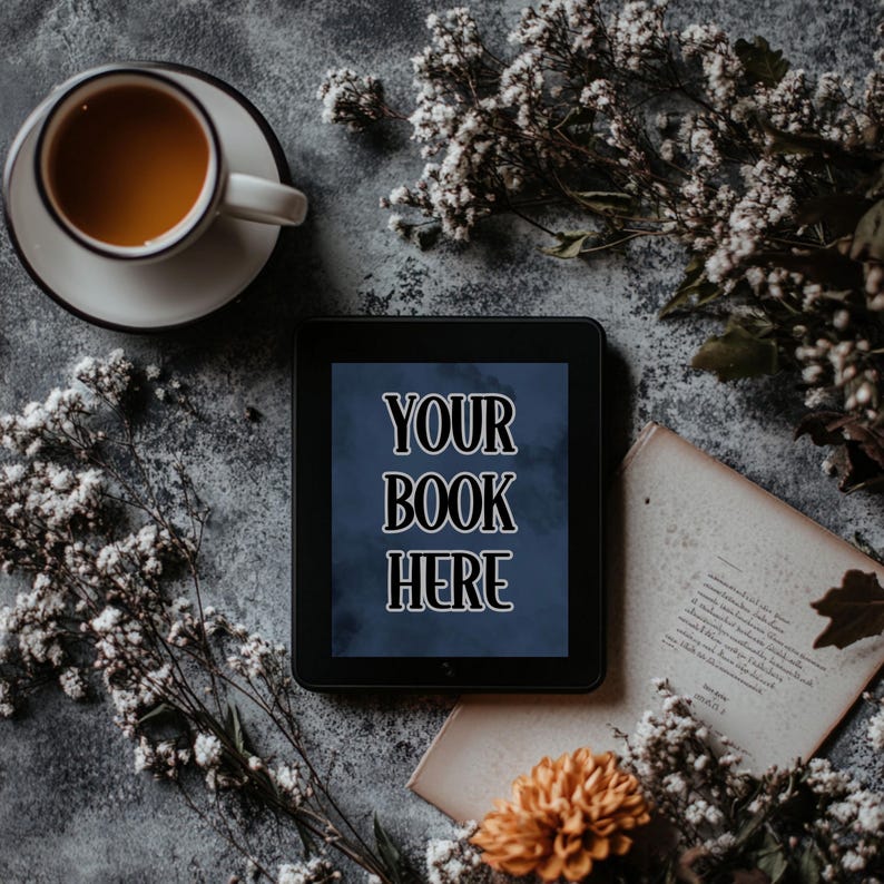 Makieta szablonu Mrocznego Bookstagramu Makieta e-booka Szablony Bookstagram Canva Mroczny romans Makieta książkowa zdjęcie 8