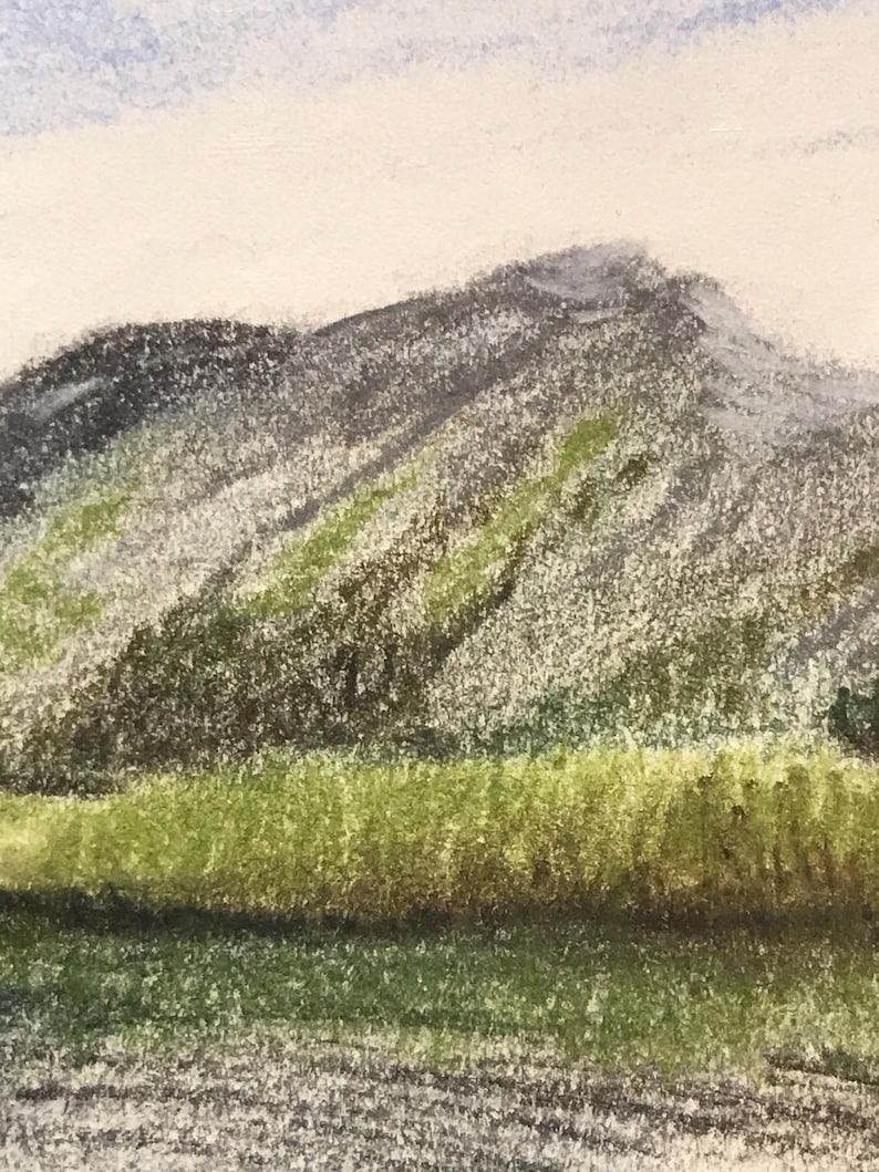 Moorweiher in Tirol , Pastellmalerei auf Papier 29,7x21 cm image 3