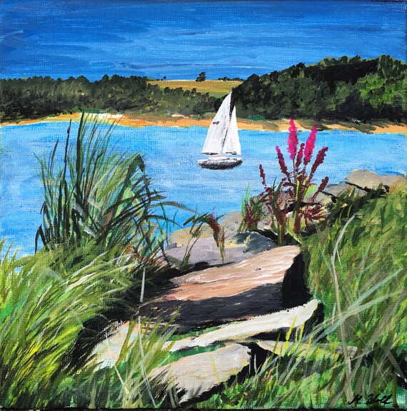 Sommer an der Möhne, Acrylmalerei auf Leinwand