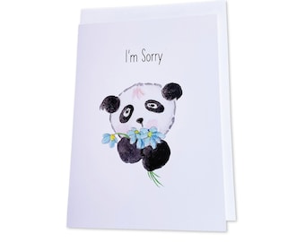 Panda Bear I'm Sorry Card