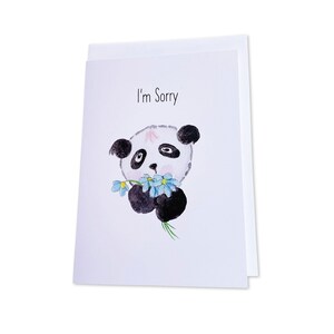 Kaart met pandabeer Het spijt me