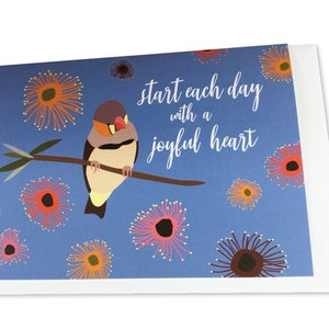 Carte de voeux coeur joyeux