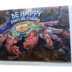 Tarjeta de felicitación inspiradora "Sé feliz"