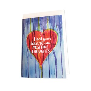 Tarjeta de felicitación inspiradora "Sana tu corazón"